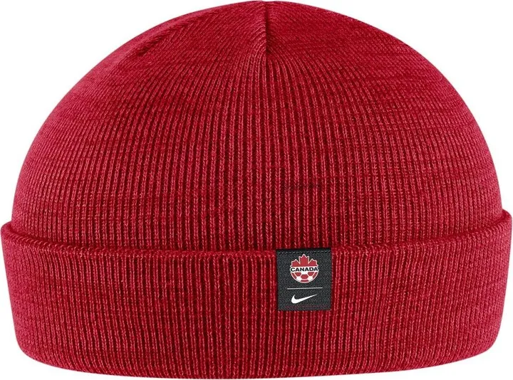 Men's Nike Red Canada Soccer Fisherman Cuffed Knit Hat