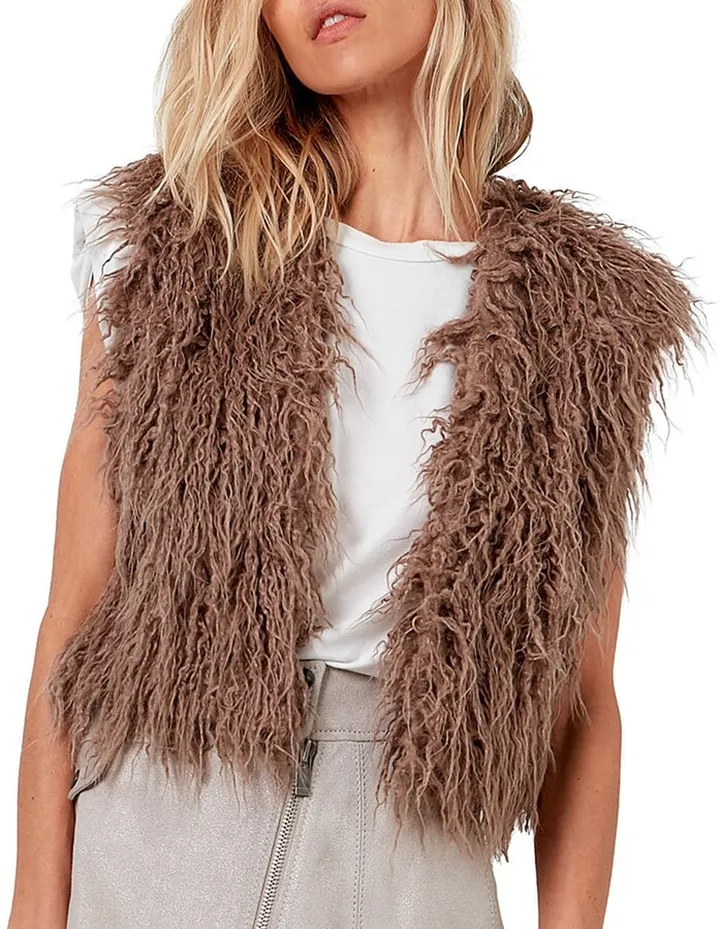 Revolution Shaggy Faux-Fur Vest