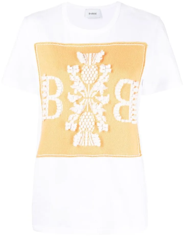 logo cashmere patch T-shirt