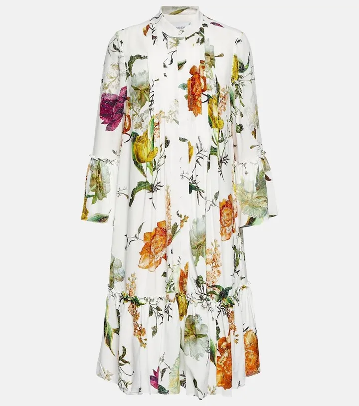 Winford floral midi dress