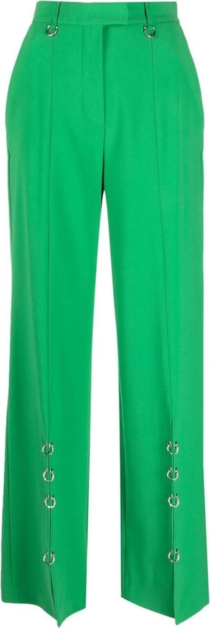 Eyelet-Detail High-Waisted Trousers