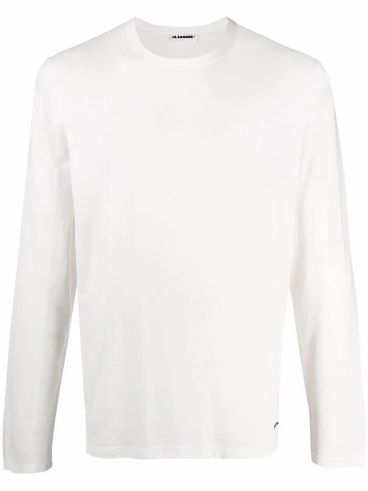 + long-sleeve cotton T-shirt