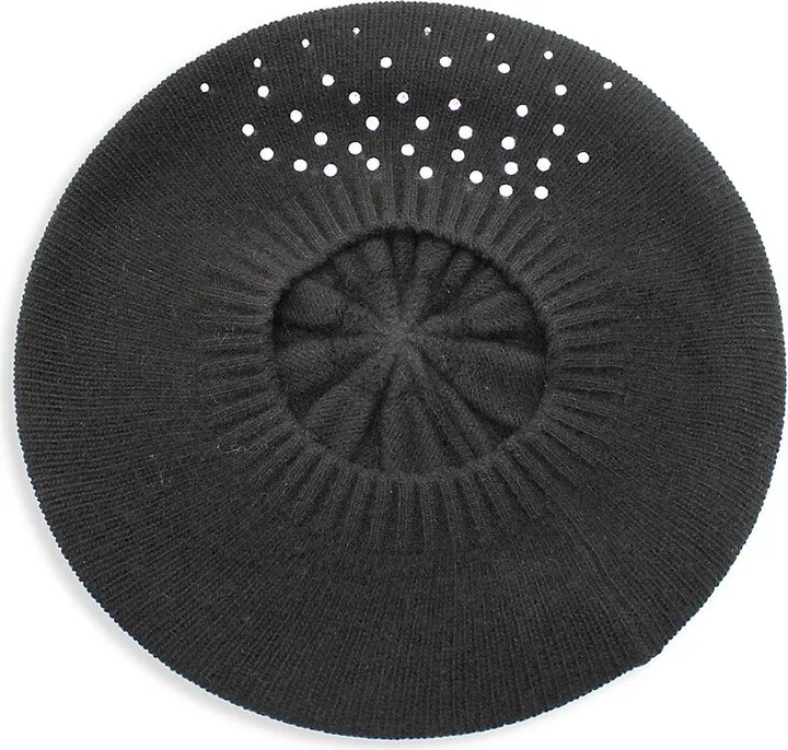Embellished Cashmere Beret