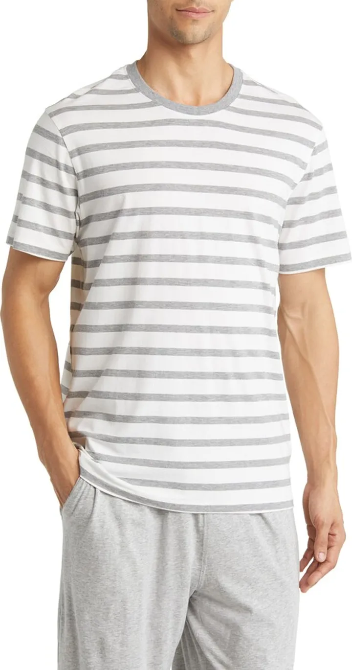 Heather Stripe Pajama T-Shirt