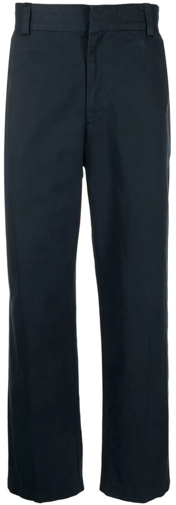 Pressed-Crease Four-Pocket Straight-Leg Trousers