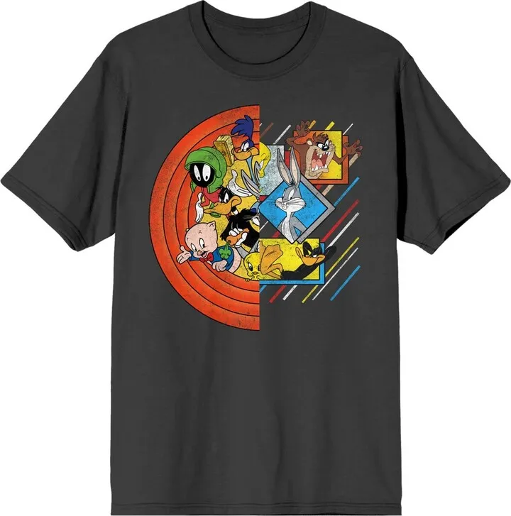 Looney Toons Looney Circle Group T-Shirt-S
