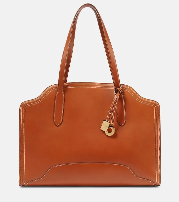 Sesia Cabas leather tote bag