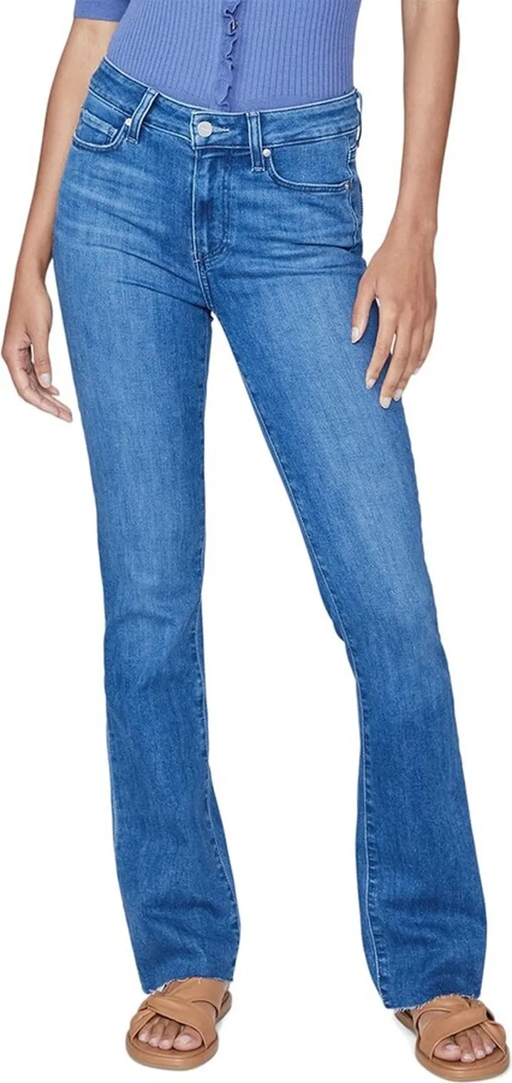 Paige Denim High-Rise Manhattan Bootcut Jean