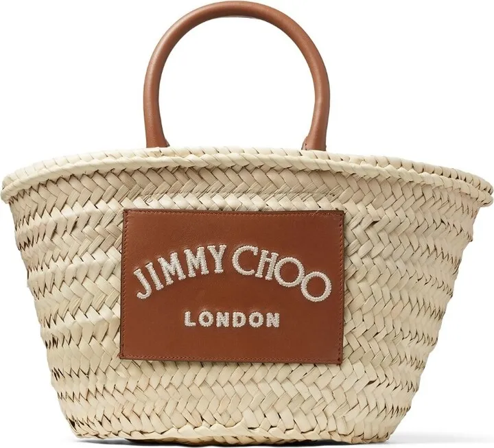 Logo-Patch Woven Tote