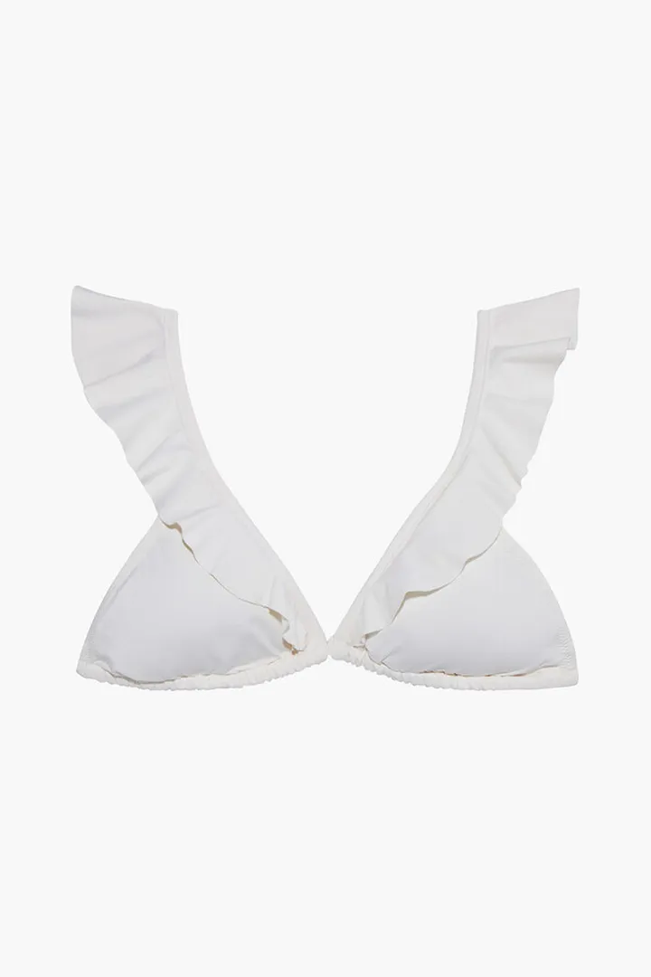 Grayson ruffled triangle bikini top