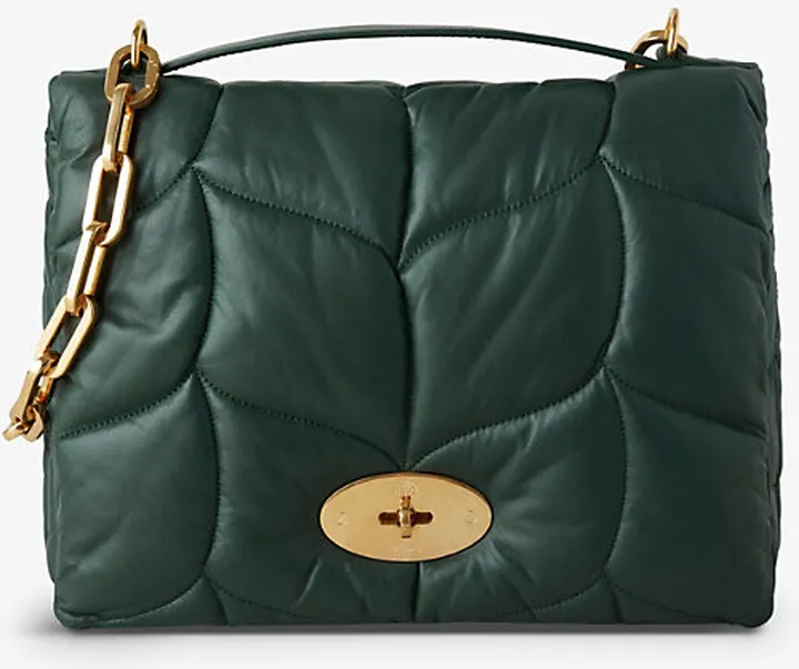 Womens Green Little Softie Leather Cross-body bag