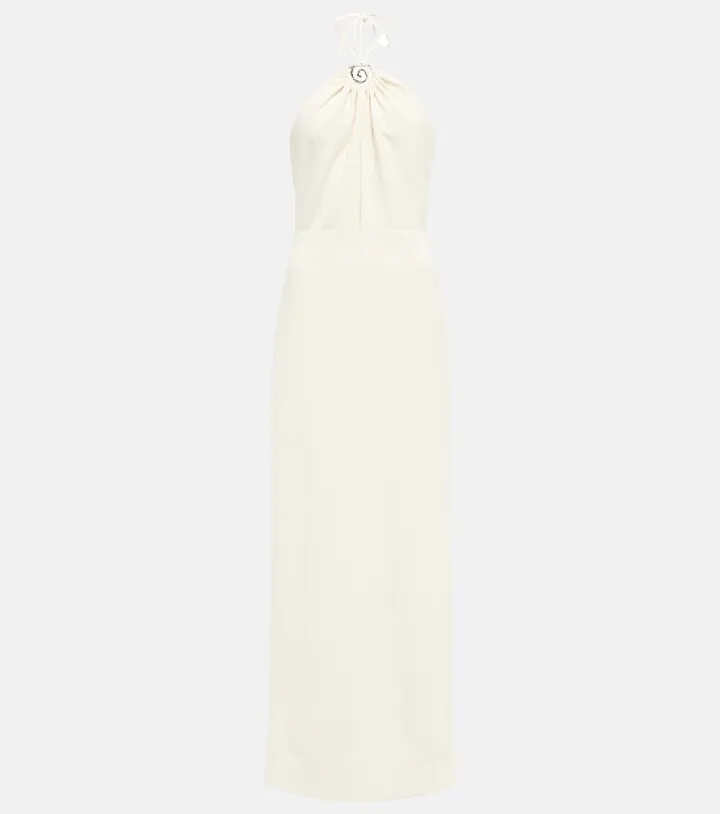 Abigail crepe maxi dress