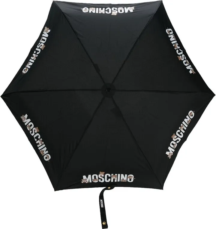 Logo-Print Compact Umbrella