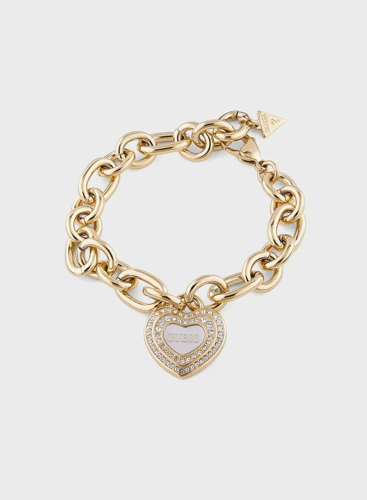 Big Hollow Heart Bracelet