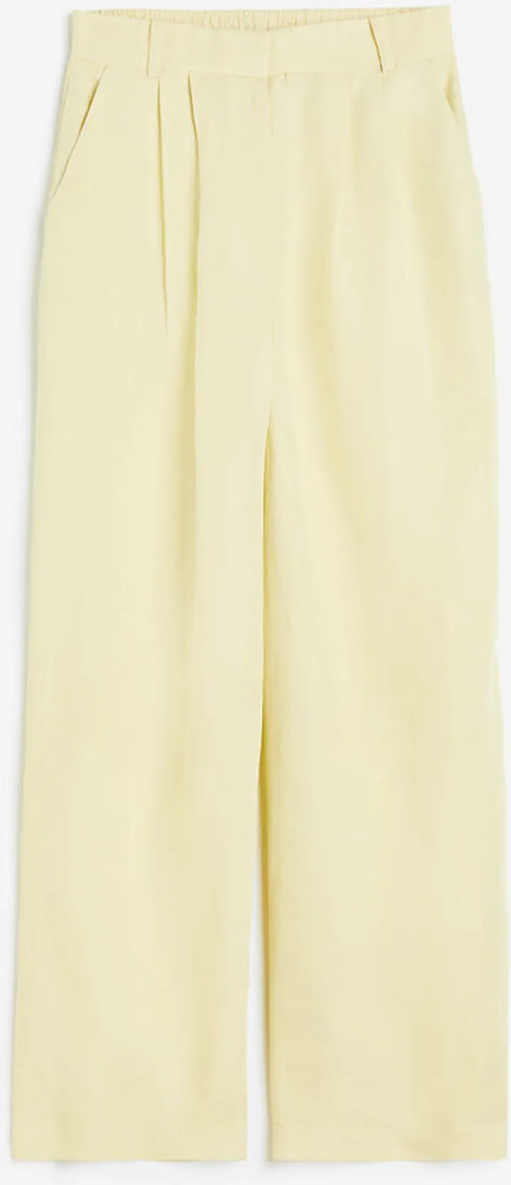 Wide-leg Linen-blend Pants