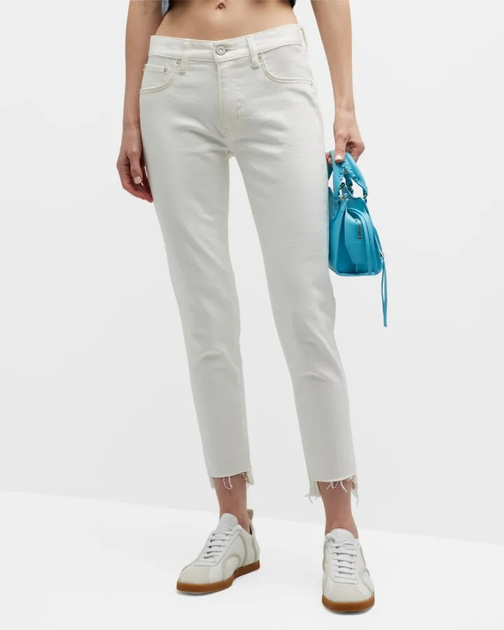 Buffalo Skinny Raw Hem Jeans