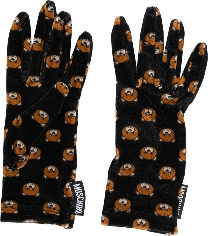 Teddy Bear velvet gloves