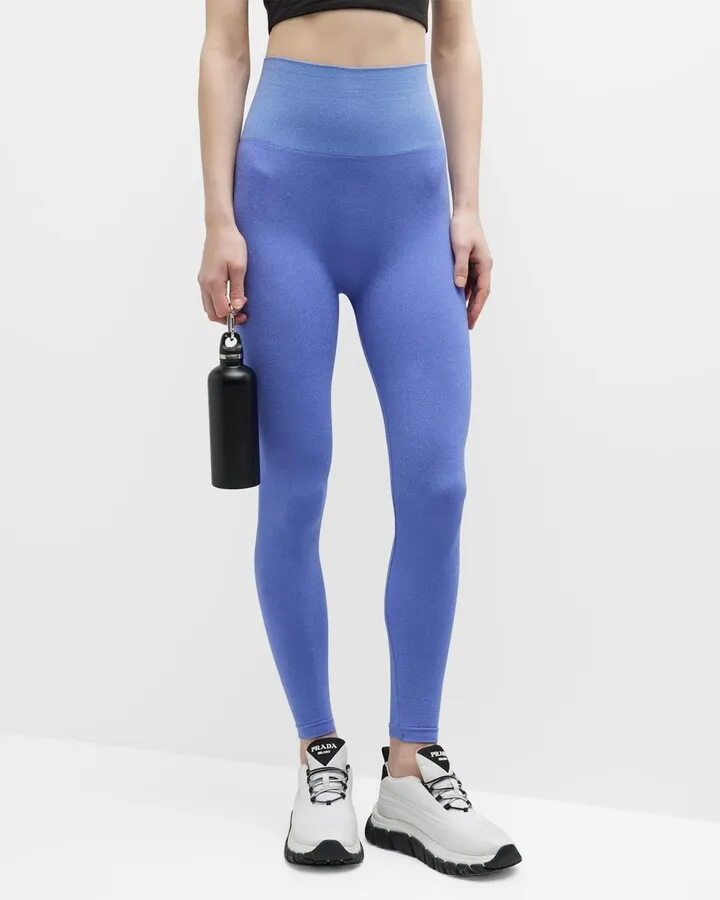High-Waisted Shiny Leggings