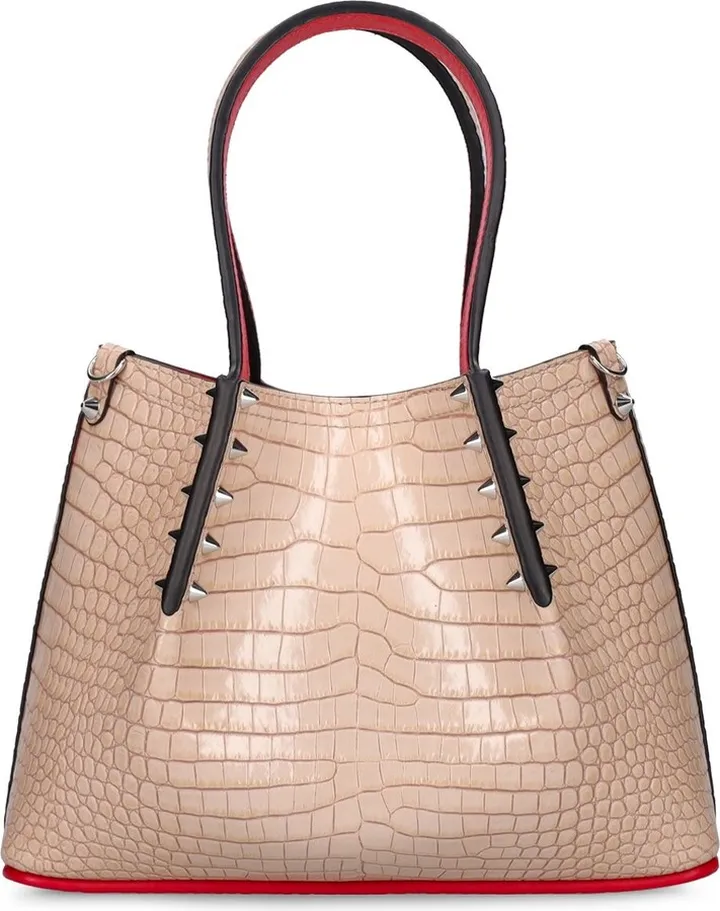 Cabarock mini croc embossed leather tote