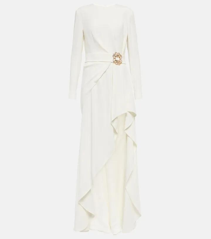 Draped gown