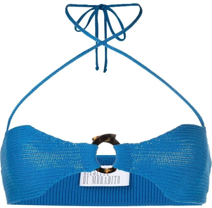Knitted Halterneck Bandeau Top