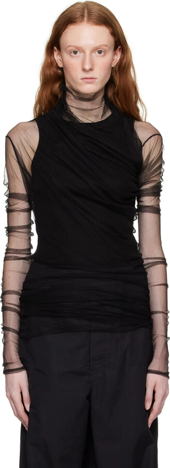 Ann Demeulemeester Black Tatiana Turtleneck