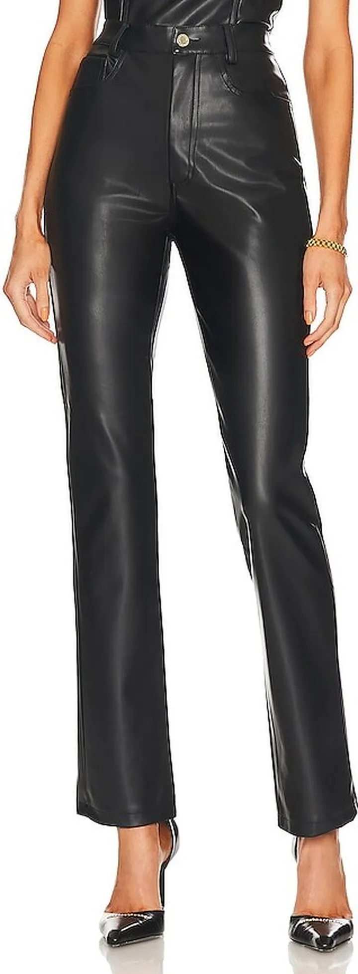 Faux Leather Kickflare