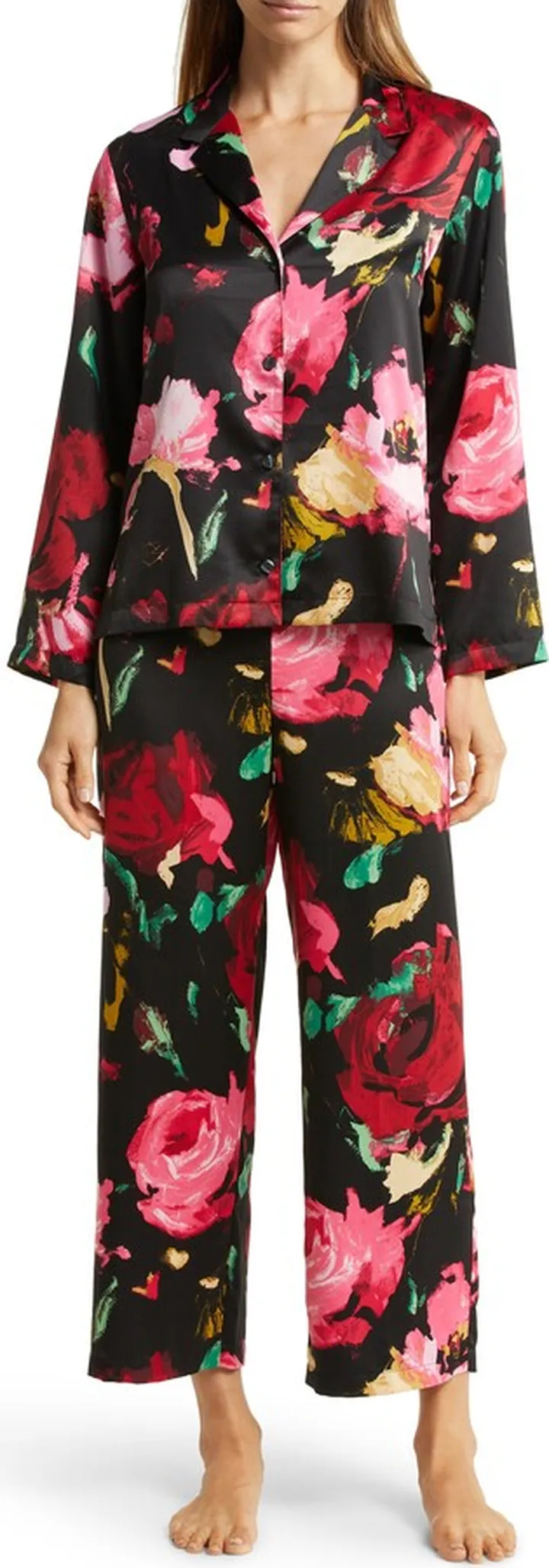 Haiku Charm Satin Pajamas