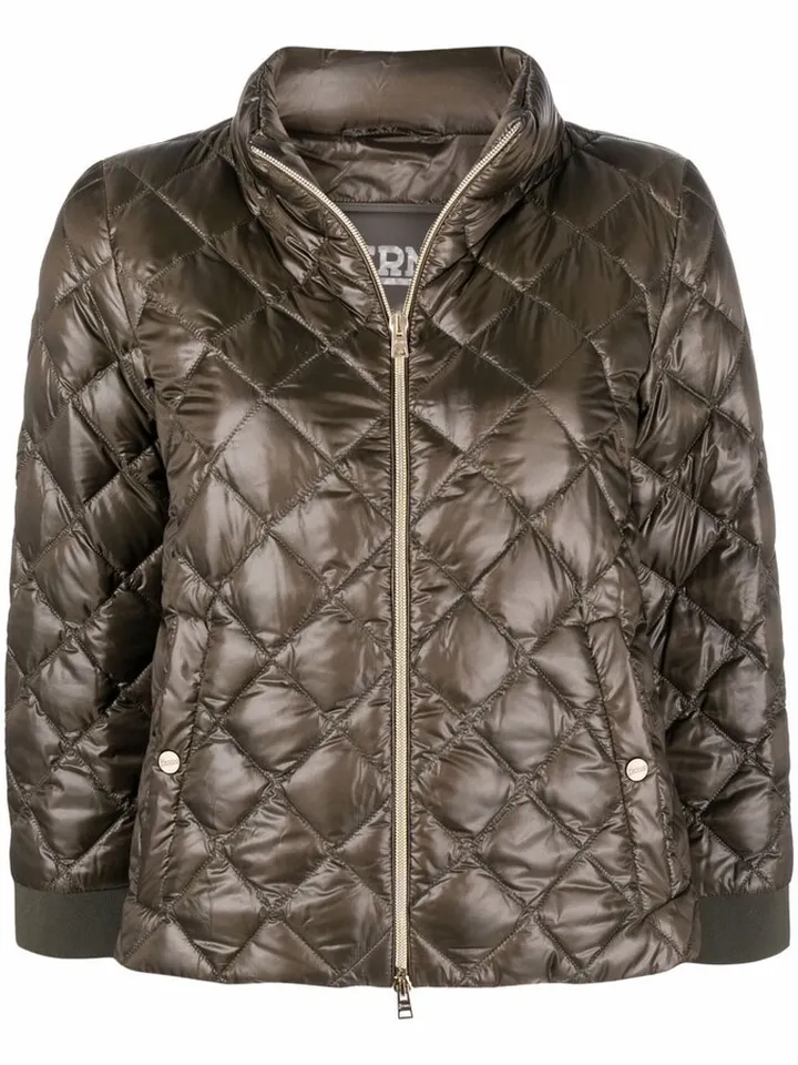 Ultralight diamond-quilted jacket