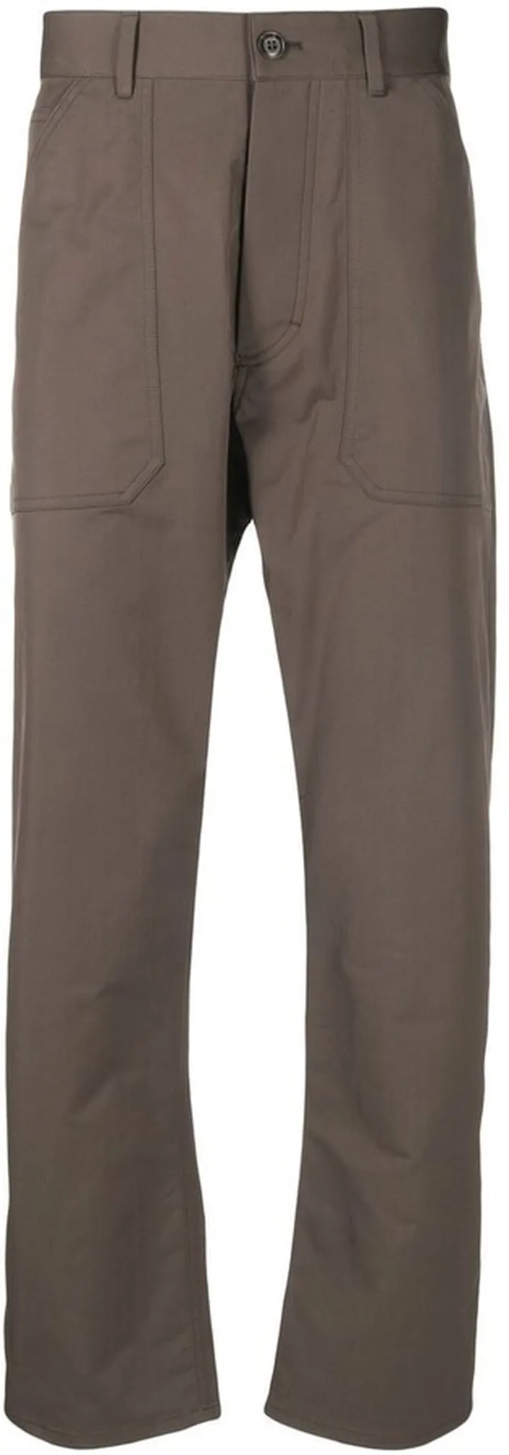 High-Rise Straight-Leg Trousers