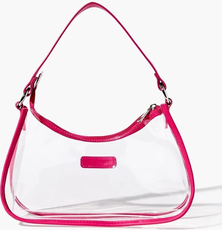 Transparent Baguette Shoulder Bag