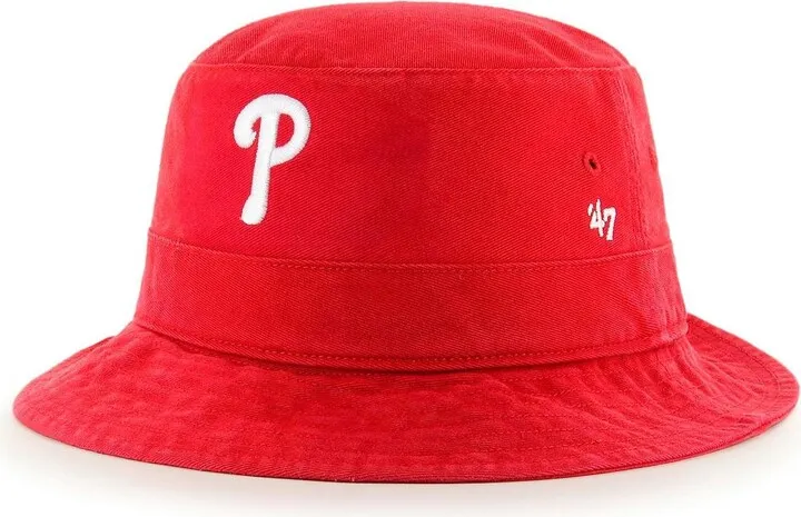 Men's '47 Brand Red Philadelphia Phillies Primary Bucket Hat