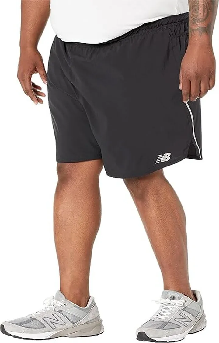 New Balance Impact Run 7 Shorts (Black) Men's Clothing