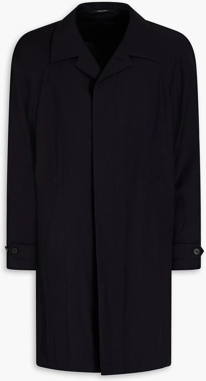 Merino wool raincoat
