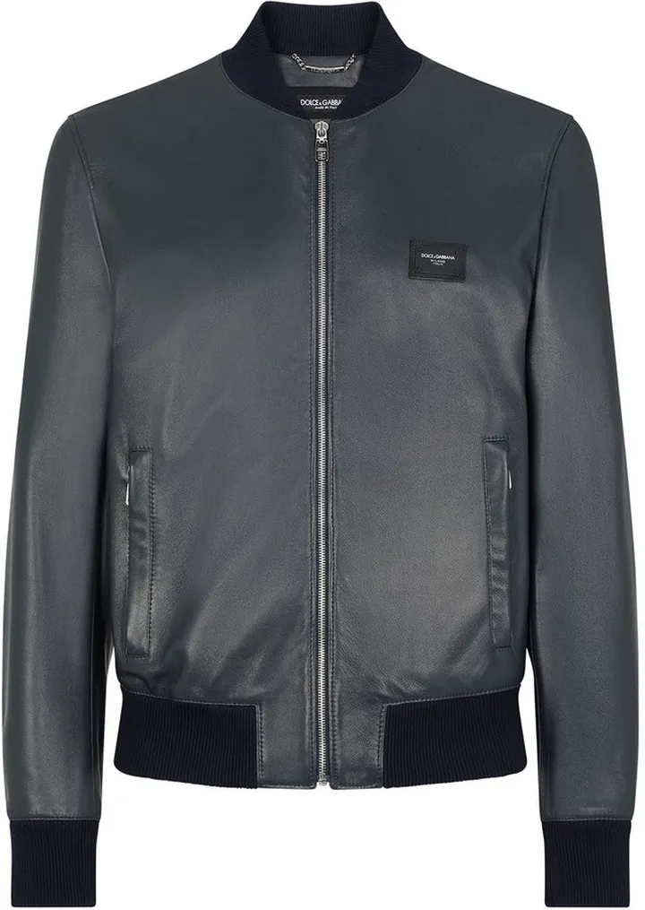 Lambskin Leather Bomber Jacket
