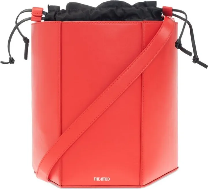 The Attico Logo Printed Geometric Shoulder Bag