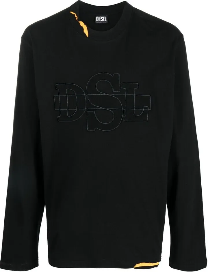 embroidered-logo long-sleeve T-shirt