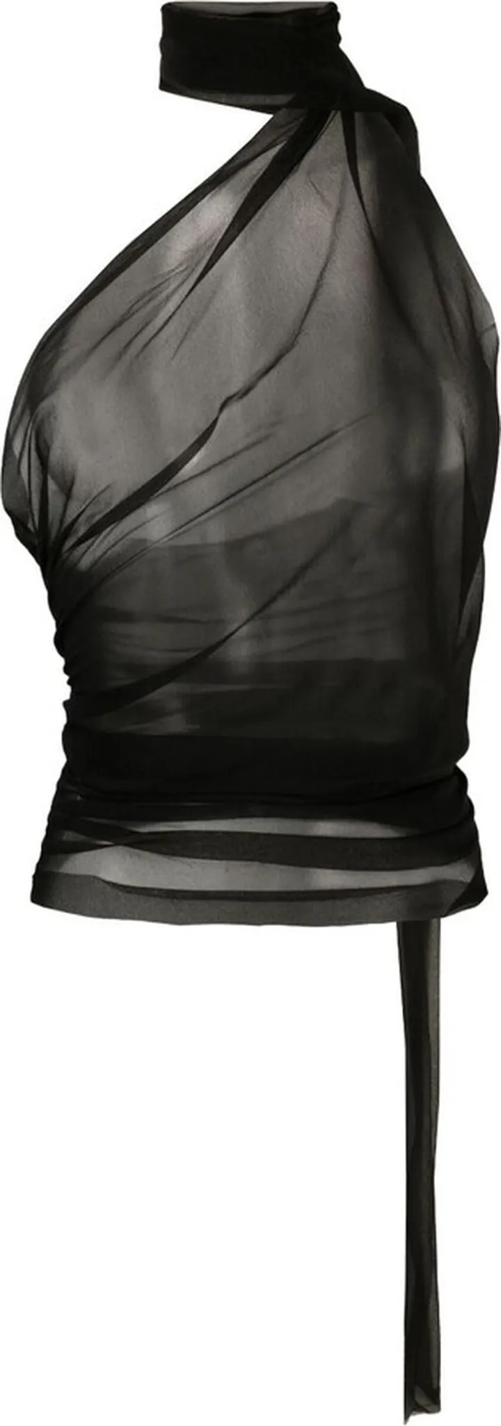 Semi-Sheer Halter Top
