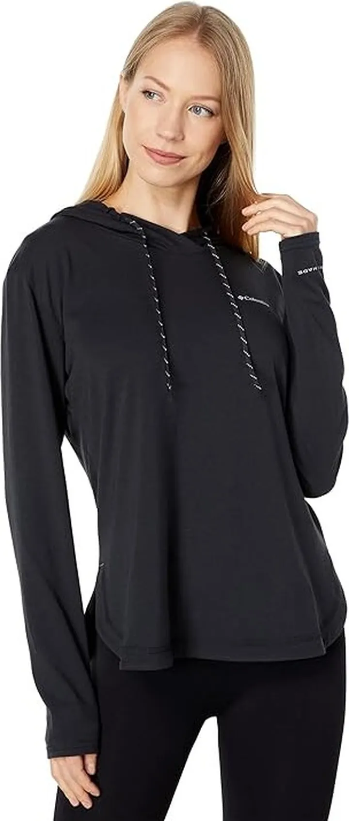 Columbia Sun Trek Hooded Pullover (Black) Women's Clothing