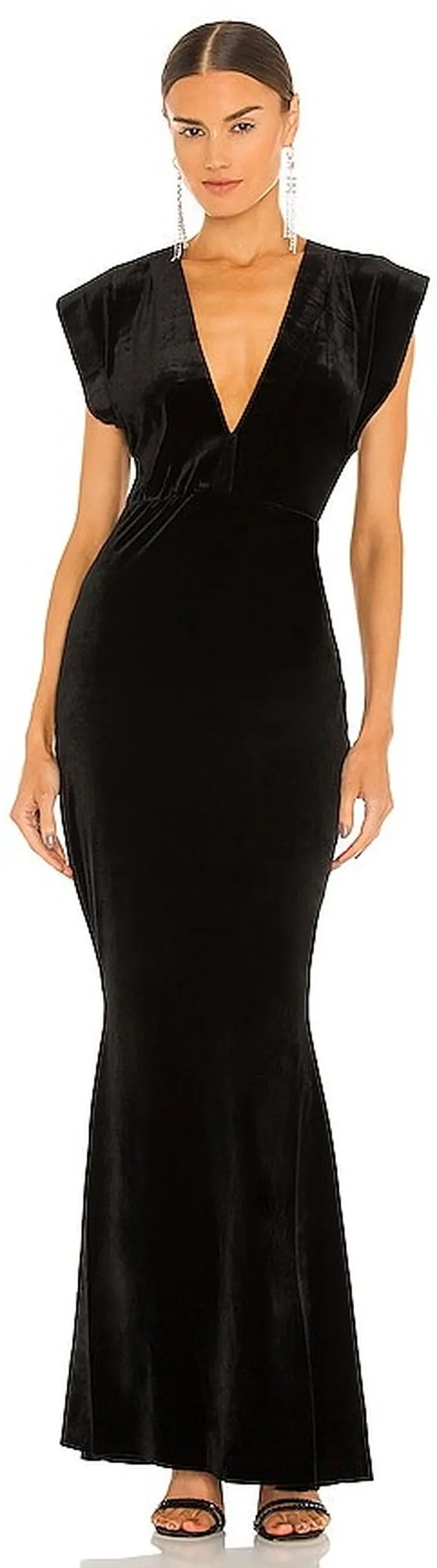 V Neck Rectangle Gown