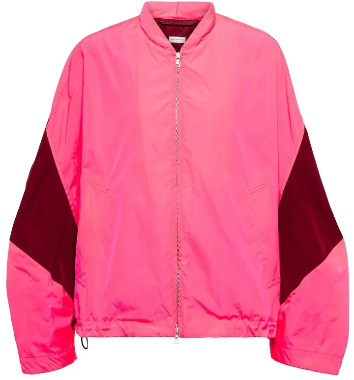 Colorblocked bomber jacket