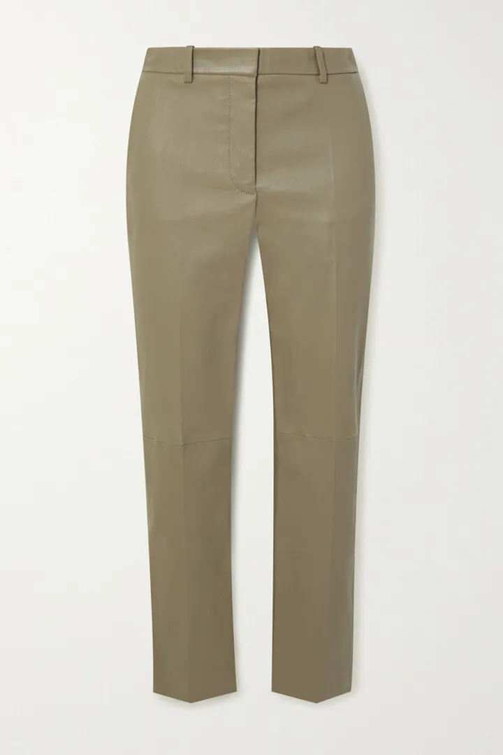 Joseph - Coleman Leather Skinny Pants - Brown