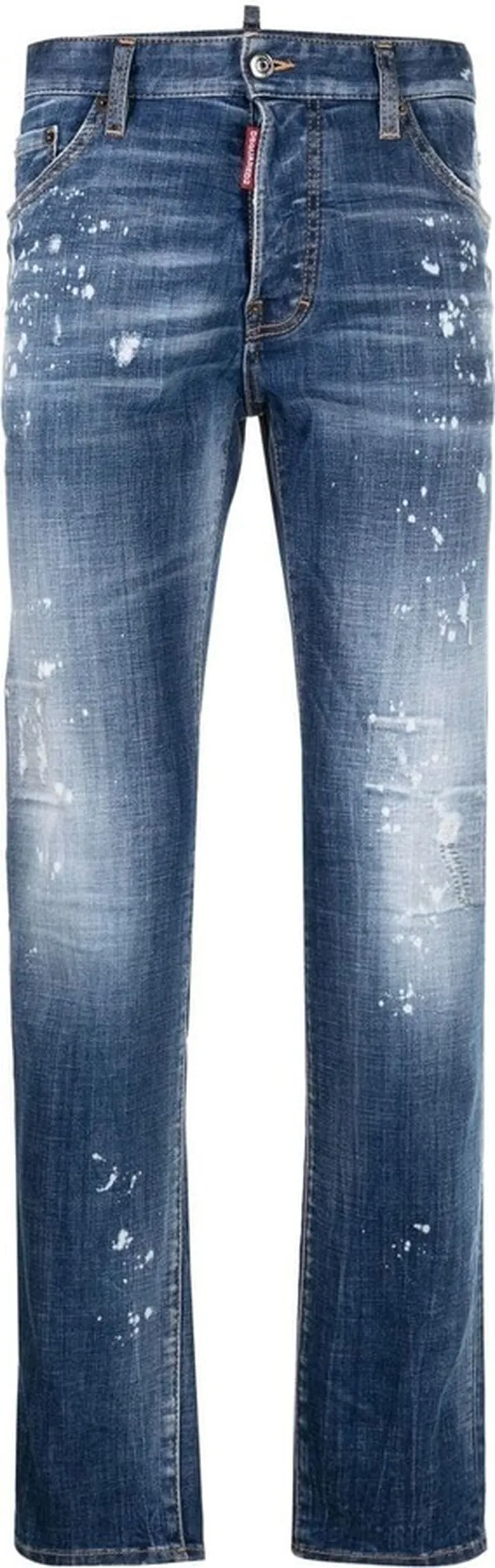 Distressed Slim-Fit Jeans