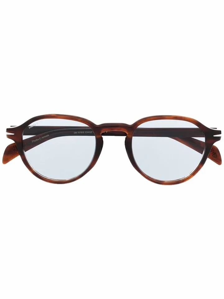 Tortoise Round-Frame Glasses