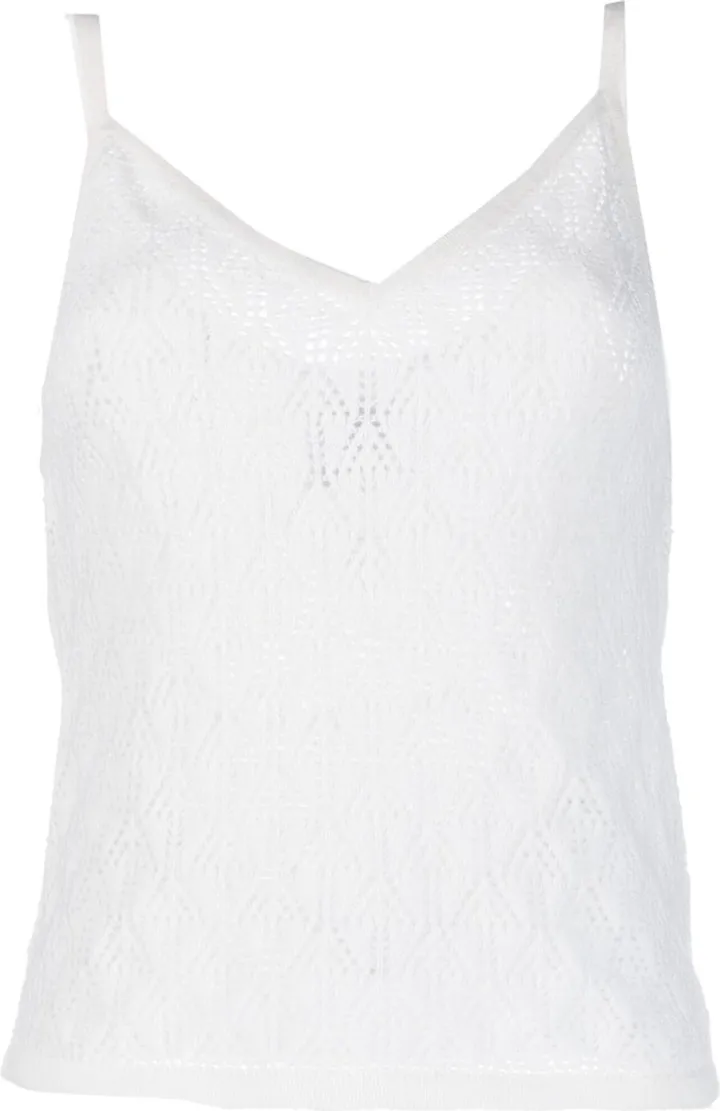 Spaghetti-Strap Cashmere Top