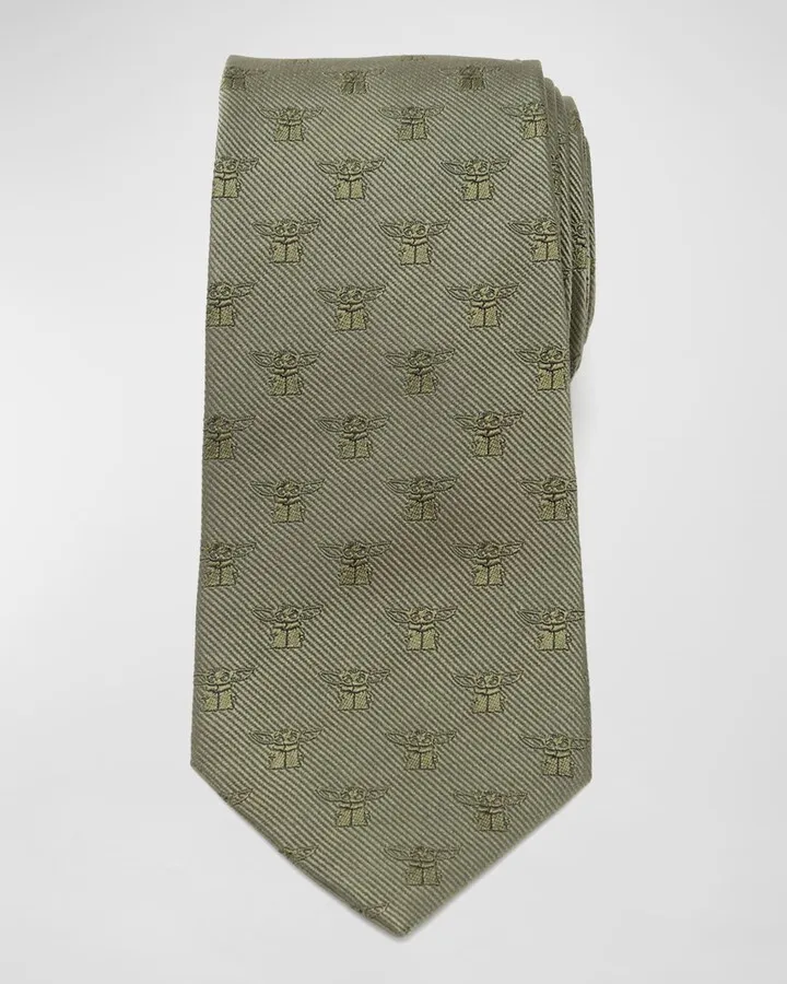 Men's The Mandalorian's The Child Silk Tie