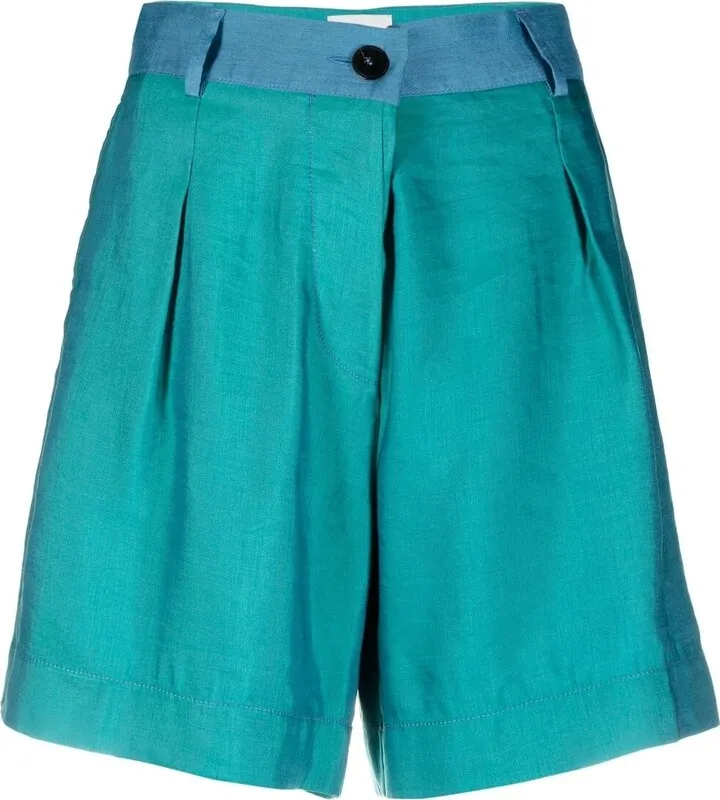 Two-Tone Cotton Shorts