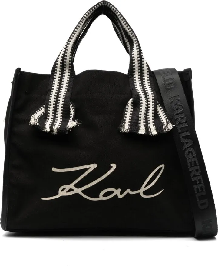 Signature logo-print tote bag