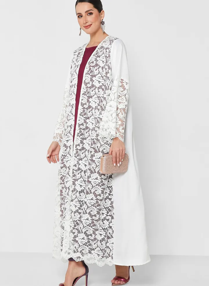 Lace Detail Abaya