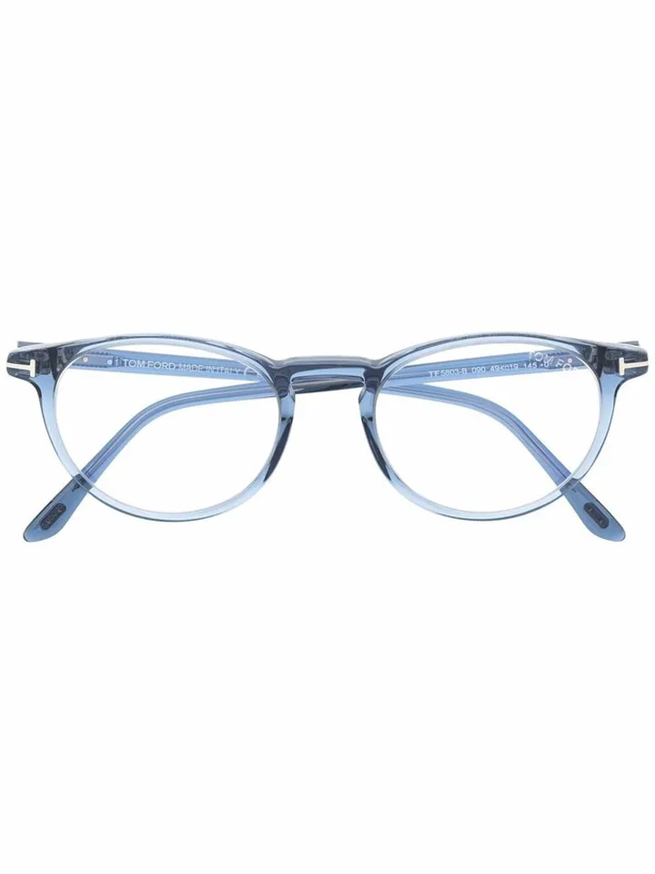 Transparent Round-Frame Glasses